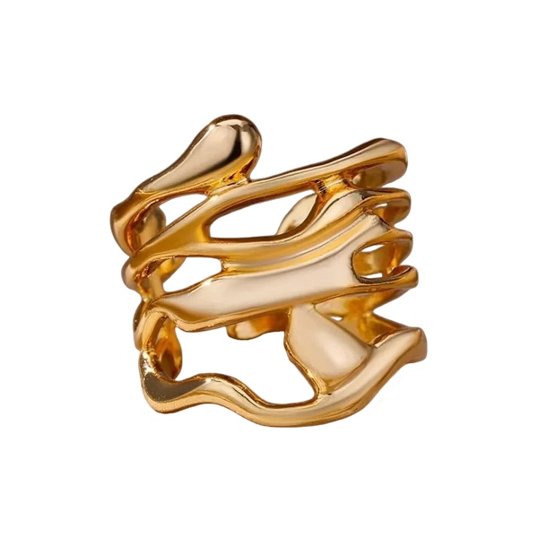 Liquid Gold Wrap Ring
