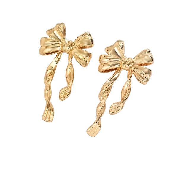 Mini Ribbon Drop Earrings