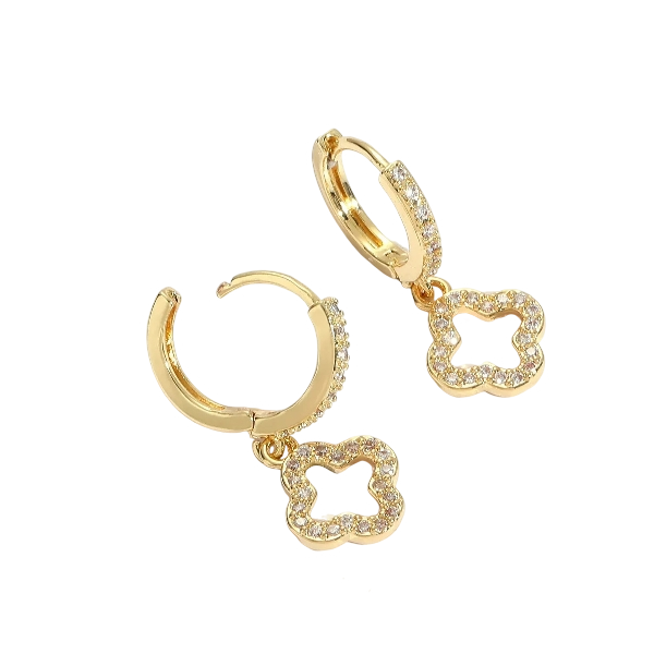 Golden Clover Hoops