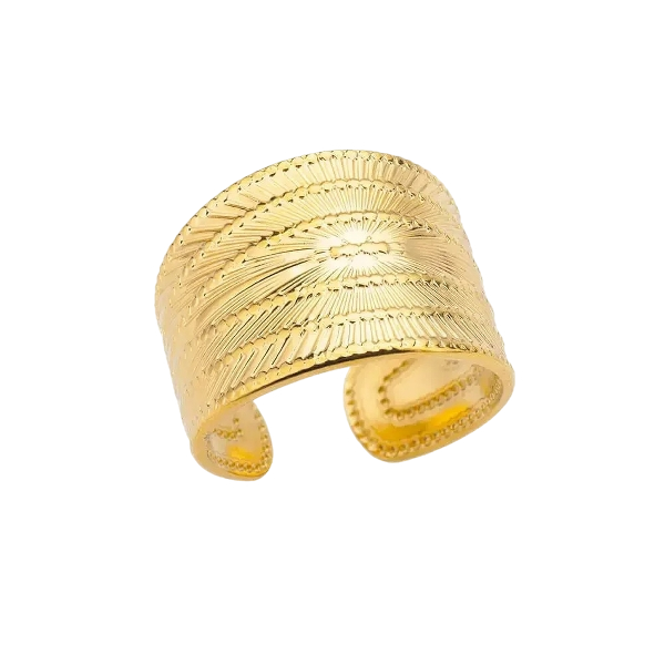 Golden Orbit Ring